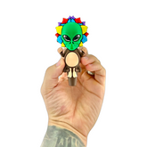 4" AFM Alien Silicone Screen Bowl Hand Pipe - Discreet Smoker